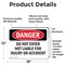 Signmission Do Not Enter Not Liable For Injury Or Accident Danger Sign, Vinyl Decal, 18in W x 12in L, 2PK OS-2PACK-DS-D-1218-L-2543 - alternate 3